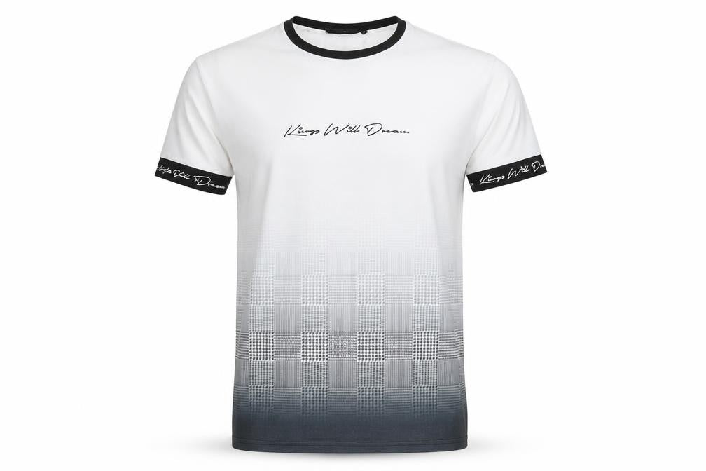Kings Will Dream Men's White Gradient Graphic T-Shirt Size S