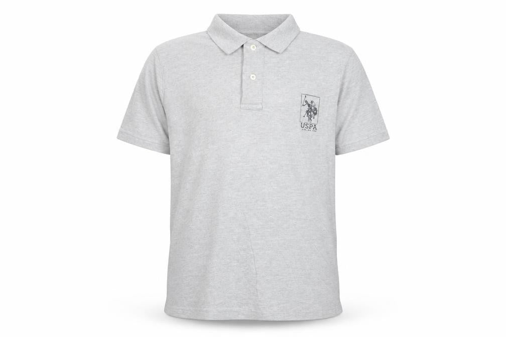 U.S. Polo Assn. Boys Grey Polo Shirt 15-16 Years Regular Fit Casual Top