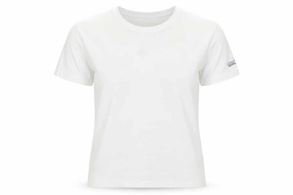 Invista Women’s White COOLMAX Lycra Short Sleeve T-Shirt Size L