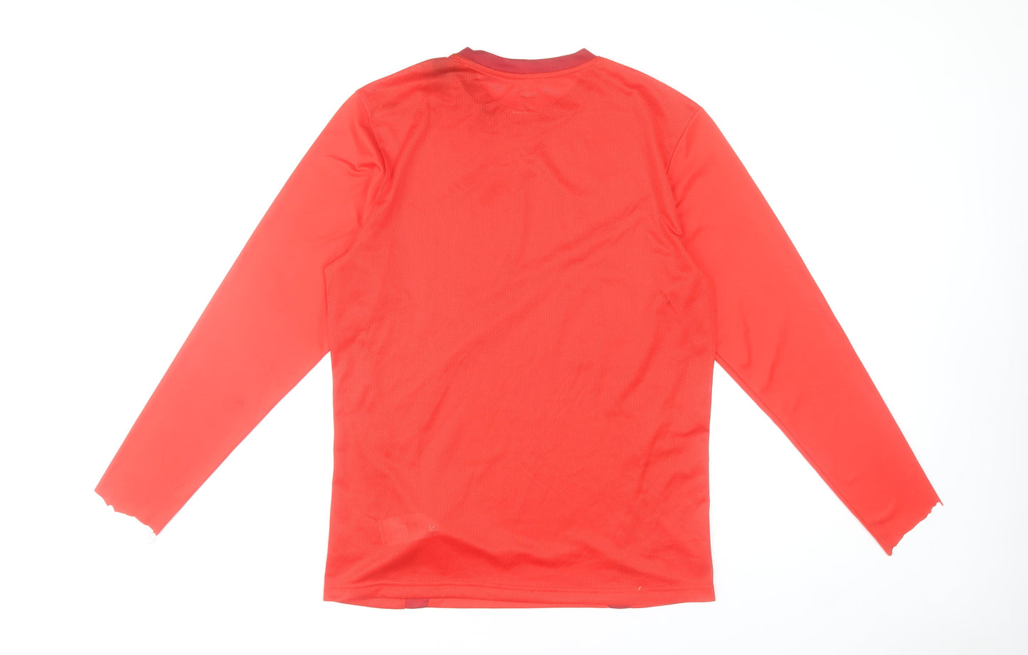 Puma Men's Red Long Sleeve Athletic Football Training Top L