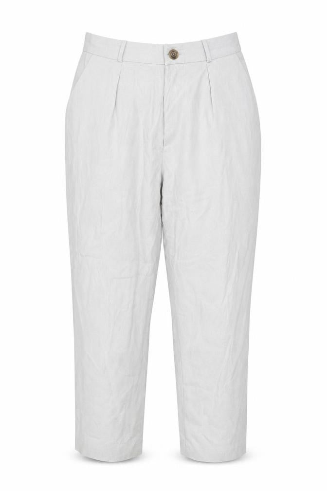 Topshop Women’s Beige Chino Trousers Size 14 Regular Fit Lightweight