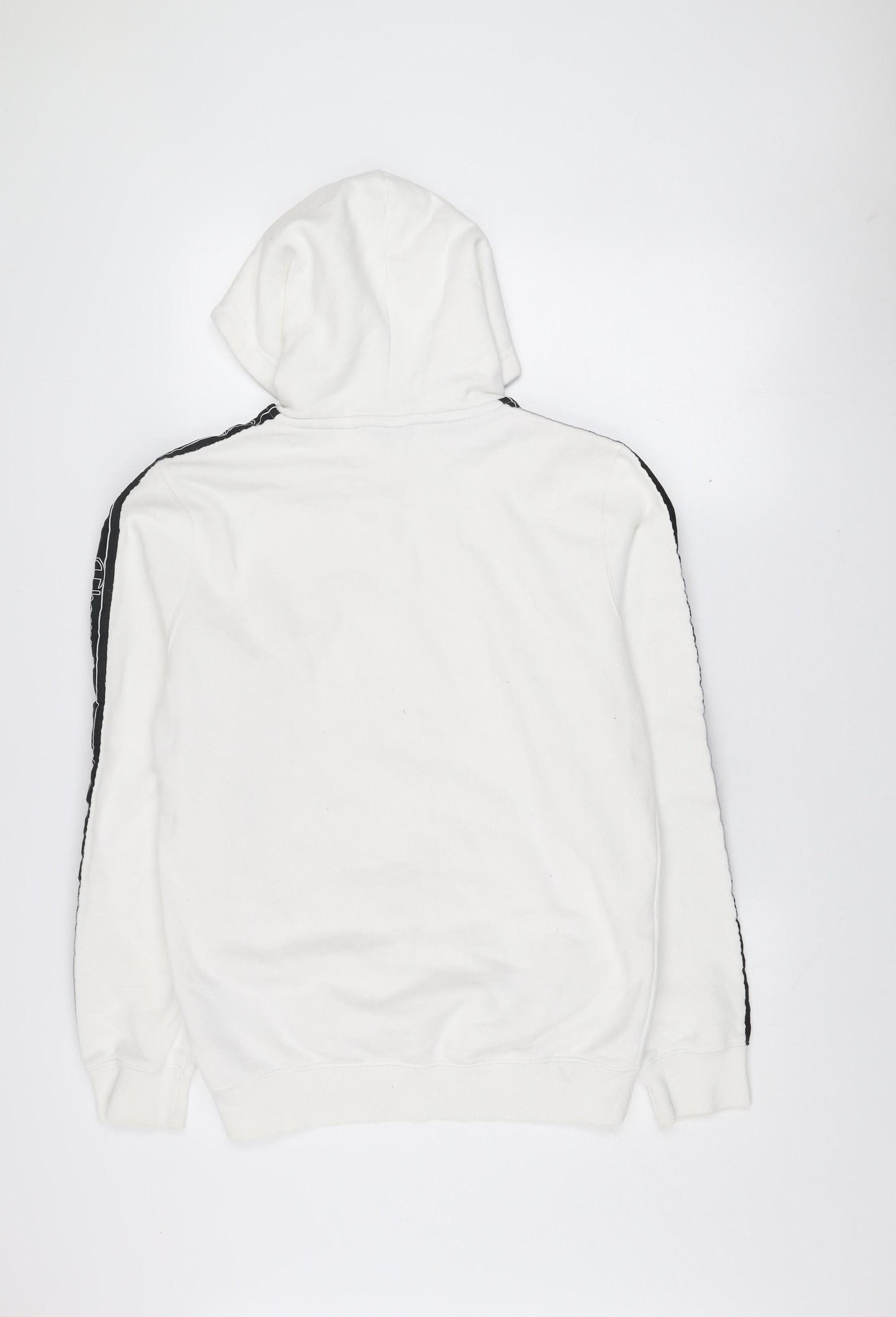 Champion Men's White Pullover Hoodie Medium Logo Fleece