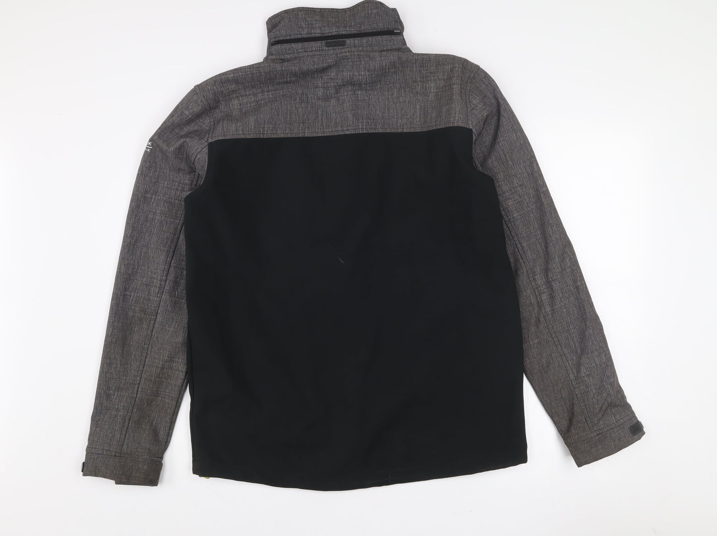 Trespass Mens Black Softshell Waterproof Mid-Length Jacket Size S 35-37"