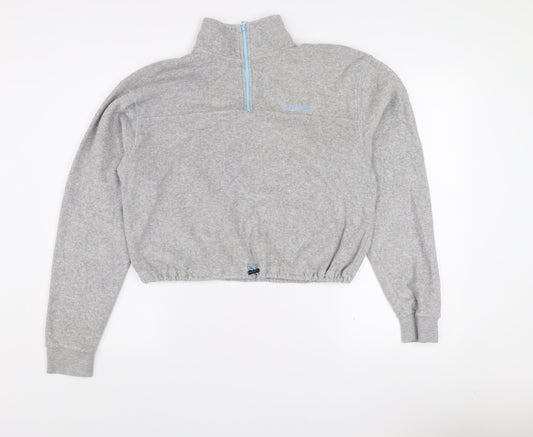 Urban Outfitters Grey 1/4 Zip High Neck Women's Sweatshirt Size S