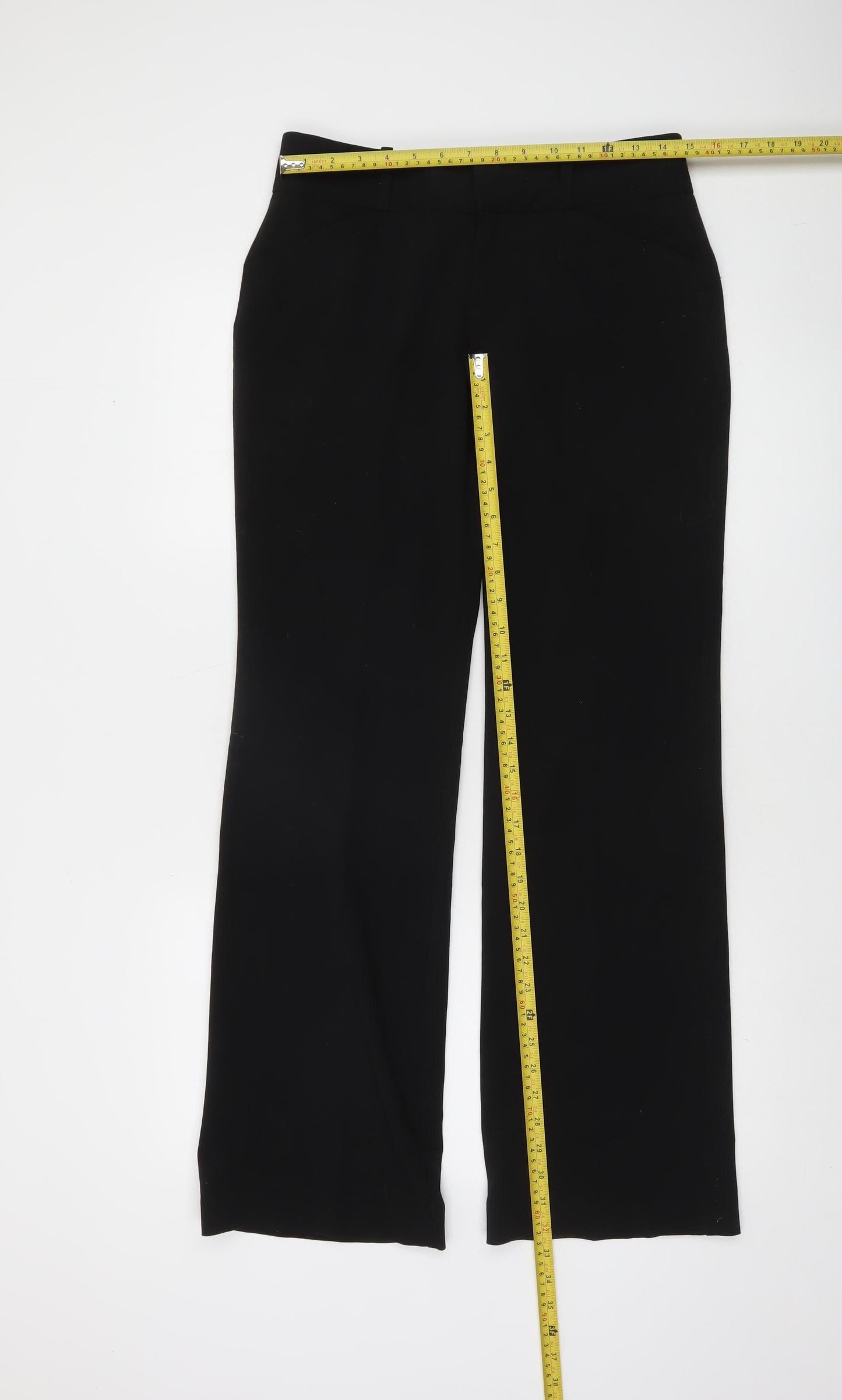 DKNY Women Black Regular Fit Dress Pants Trousers Size 4