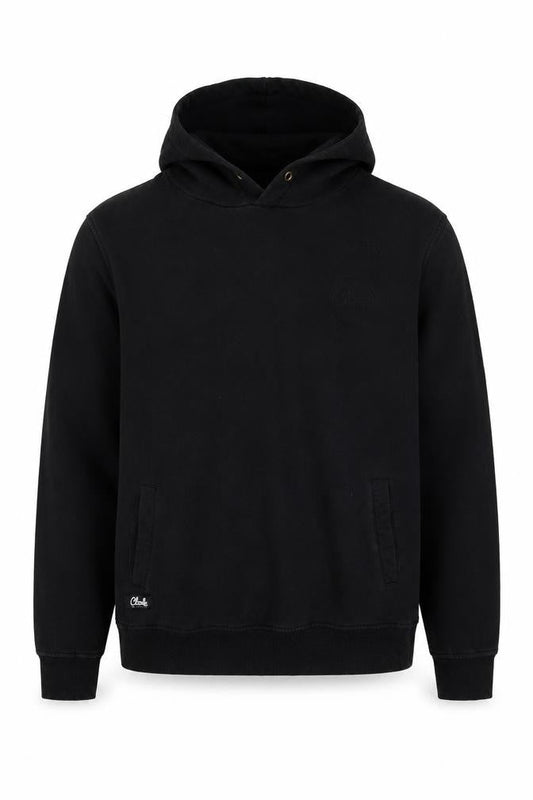Cloak Mens Black Pullover Hoodie L Fleece Cotton Regular Fit