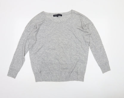 Additional front view of French Connection Women's Grey L Knit Crew Neck jumper
