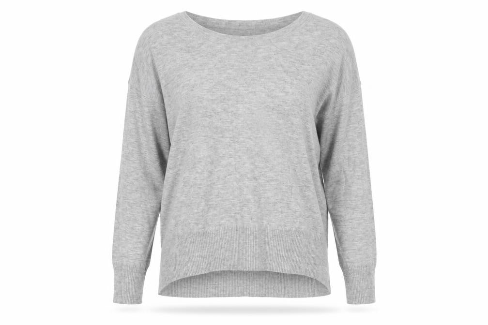 French Connection Women's Grey L Knit Crew Neck Pullover Jumper
