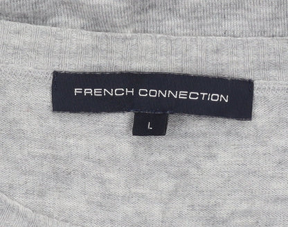 Additional view of French Connection Women's Grey L Knit Crew Neck jumper