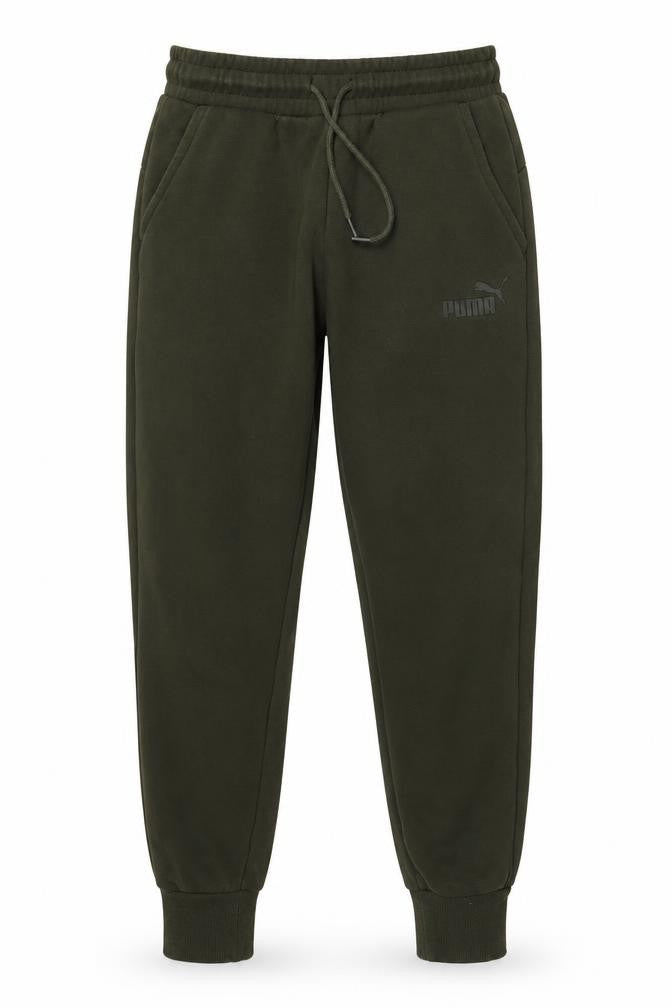 Puma Men’s Green Jogger Sweatpants Size S Casual Fleece Trousers