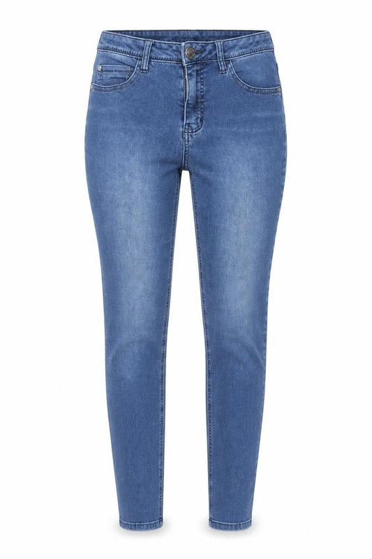 Street One Women's Blue High Rise Skinny Jeans Size 10 Slim Fit