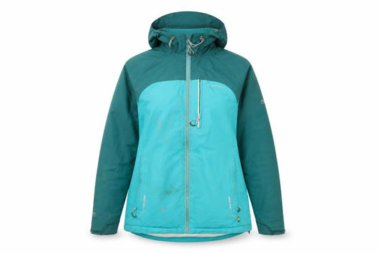 Craghoppers Womens Blue Waterproof Hooded Parka Jacket Size 12