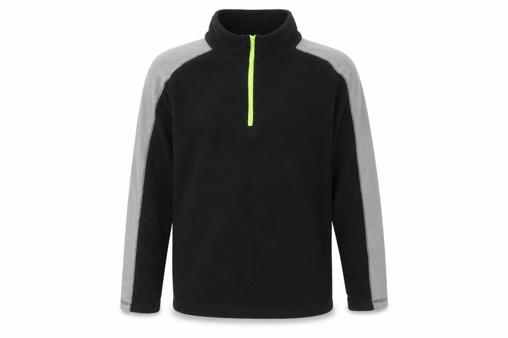 Mountain Warehouse Boys Black Fleece 1/4 Zip Pullover Sweatshirt 11-12 Years