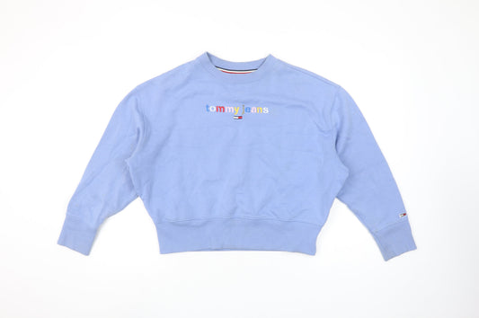 Tommy Jeans Womens Blue XS Crew Neck Pullover Sweatshirt