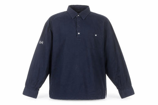 Heritage Scotland Men’s Blue Cotton Long Sleeve Button-Up Shirt XL