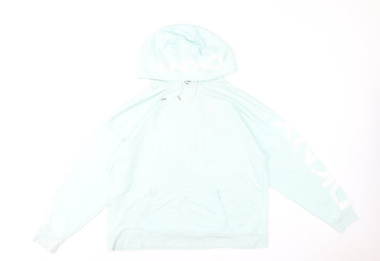 DKNY Sport Women's Blue Pullover Hoodie Size M Cotton Blend