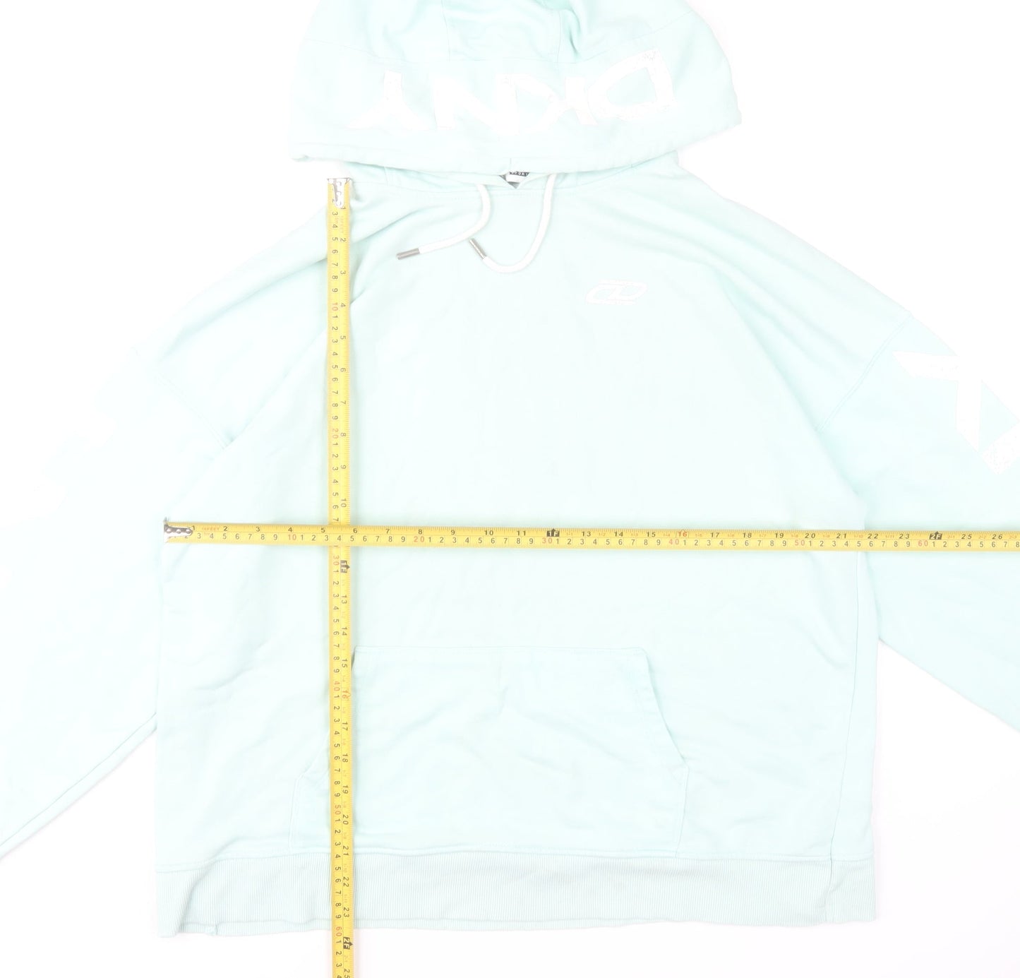 DKNY Sport Women's Blue Pullover Hoodie Size M Cotton Blend