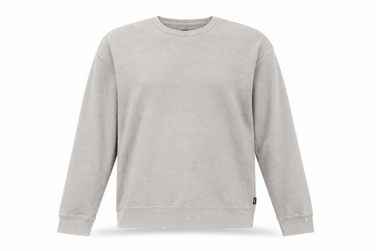 Hollister Men Beige Crew Neck Pullover Sweatshirt Size L