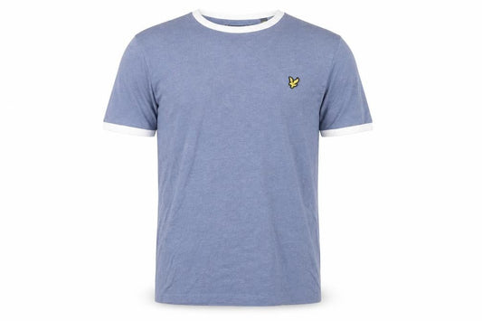 Lyle & Scott Mens Blue Crew Neck Short Sleeve T-Shirt Size M