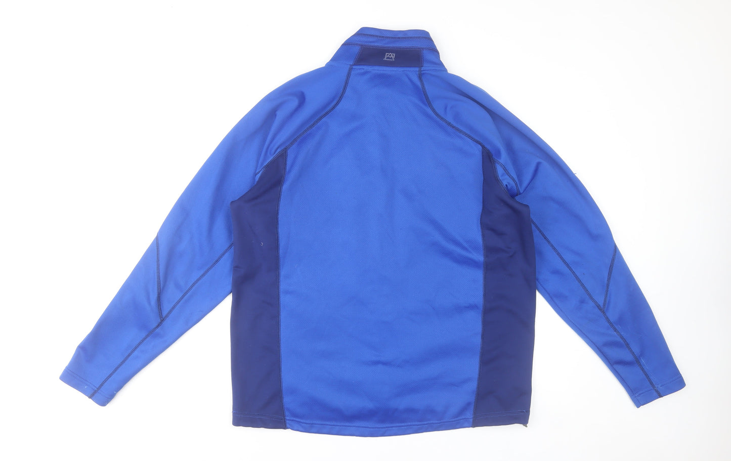 Avalanche Men's Blue Softshell Jacket L Full Zip Outdoor Lightweight