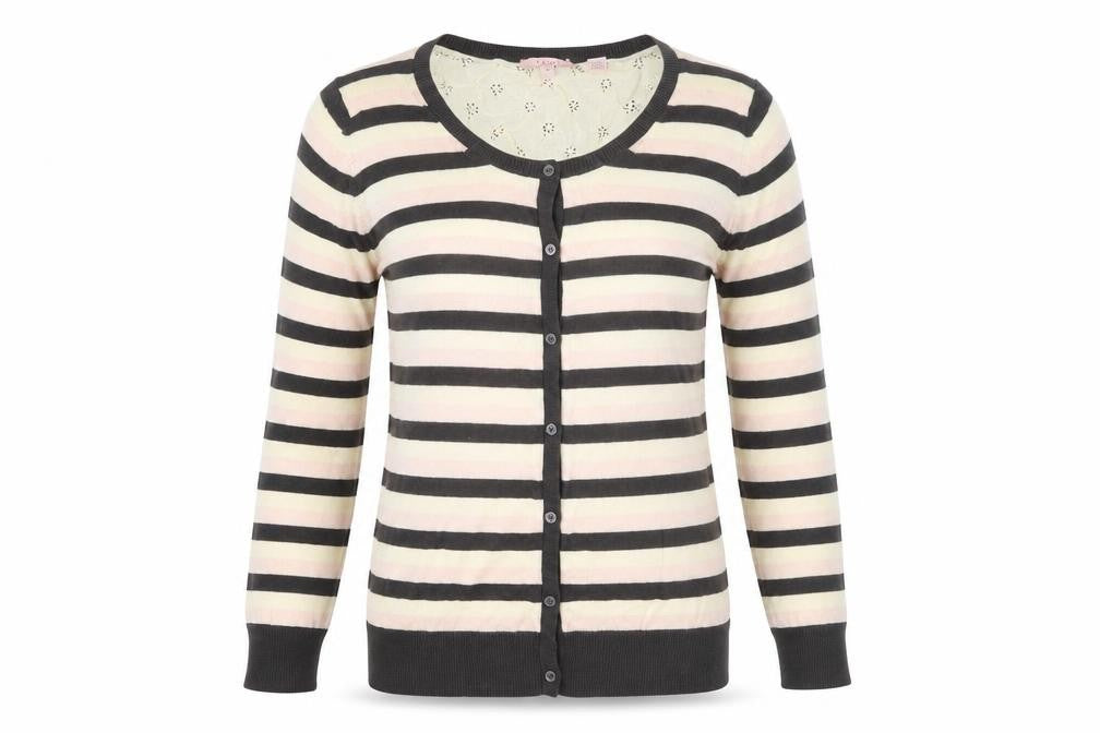 Ted Baker Women's Multicoloured Wool Silk Cardigan Size 10