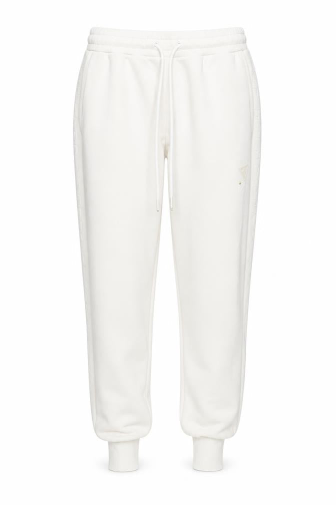 Guess Women White Jogger Sweatpants Size S Viscose Blend