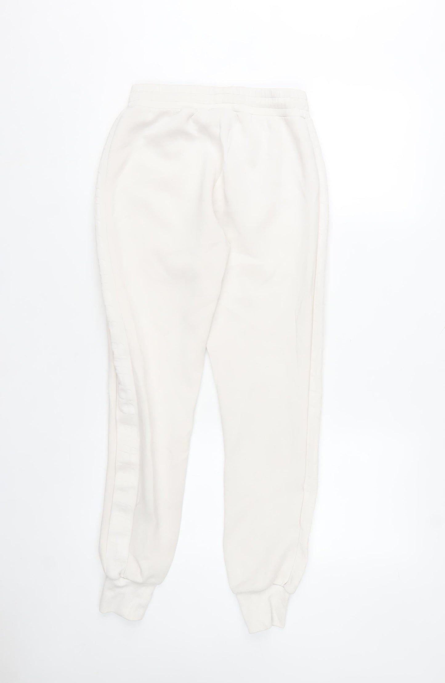 Guess Women White Jogger Sweatpants Size S Viscose Blend