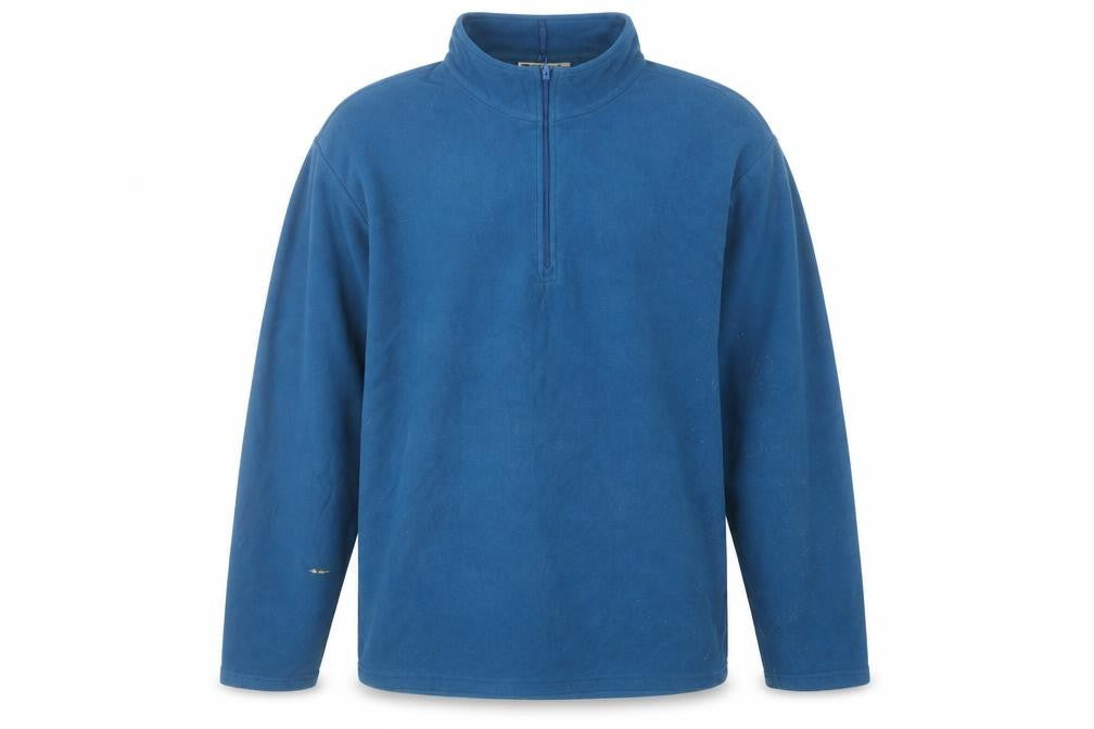 Mountain Warehouse Men's Blue 2XL Fleece 1/4 Zip Pullover Sweatshirt