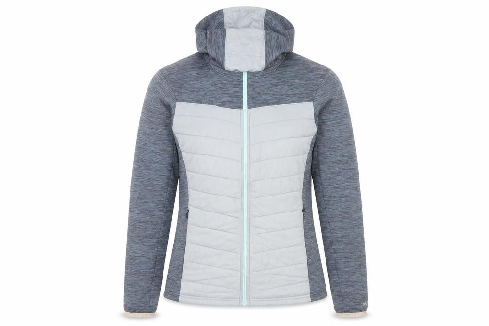 Dare 2b Women's Blue Hooded Puffer Jacket Size 10 Lightweight Outdoor
