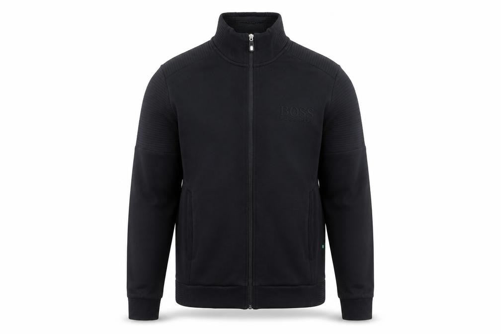Hugo Boss Men’s Black Full Zip Sweatshirt Regular Fit M