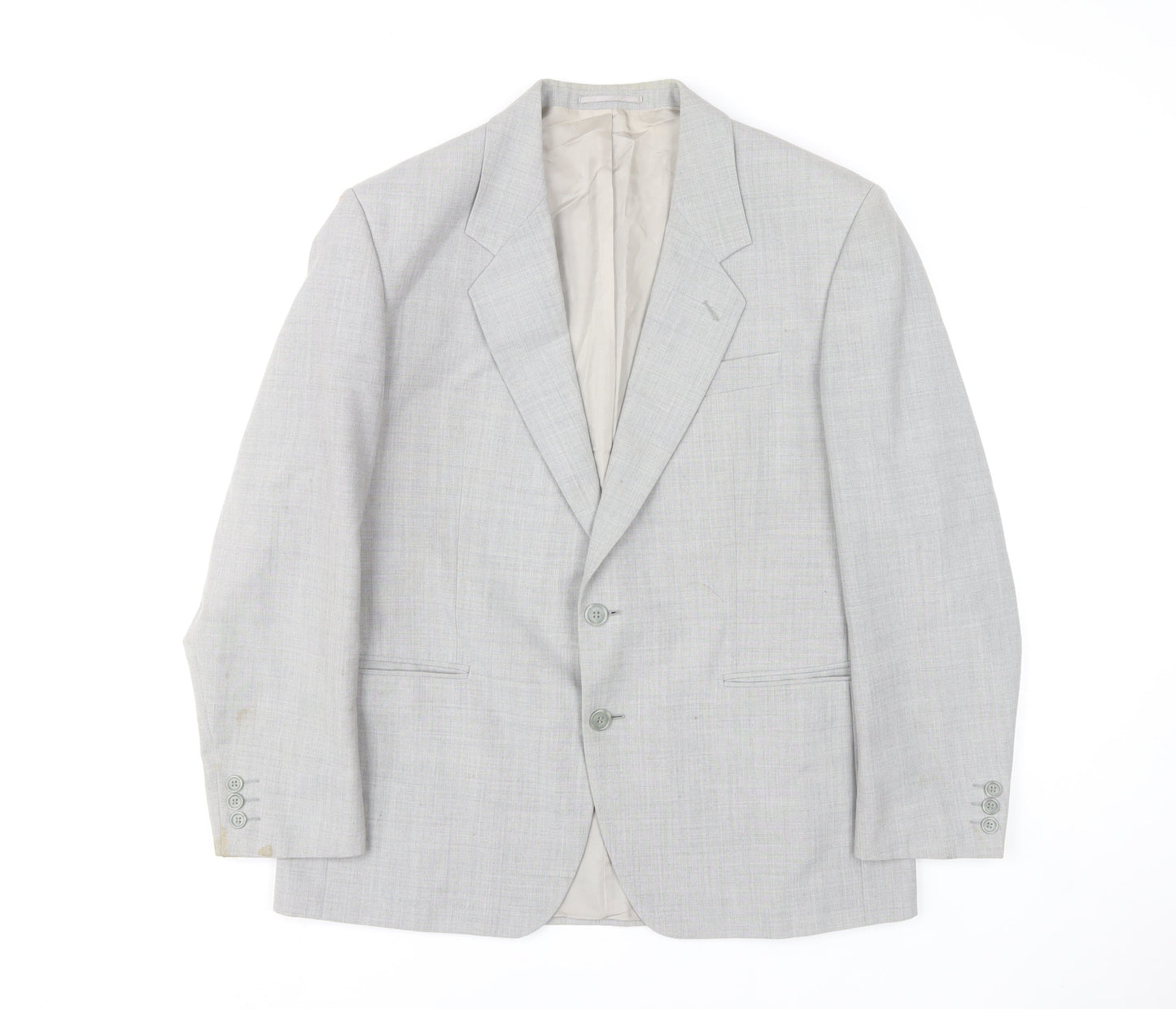 Varteks International Men's Grey Wool Blend 42 Blazer Jacket