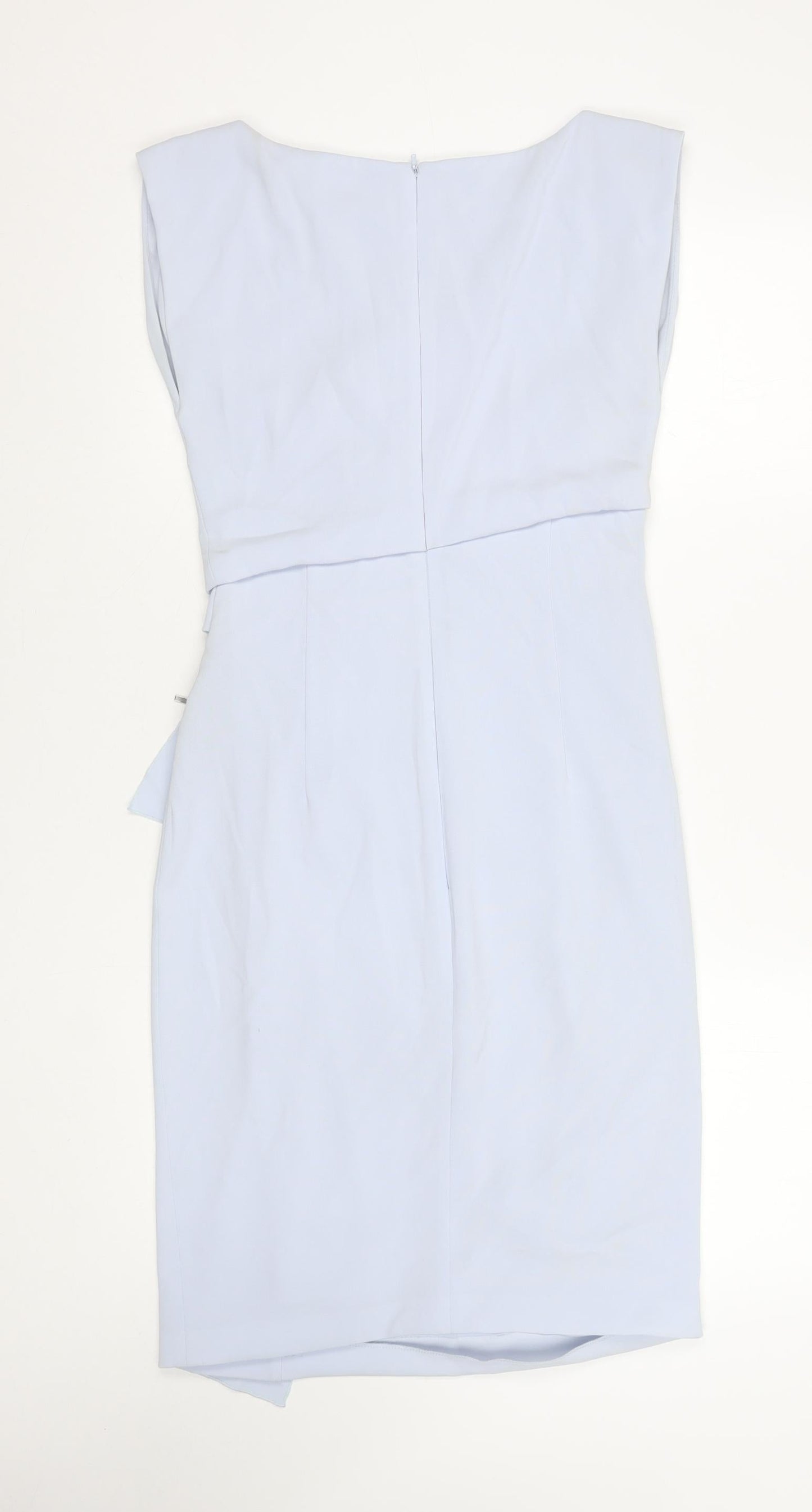 Coast Women Blue Size 10 Sheath Knee Length Sleeveless Dress