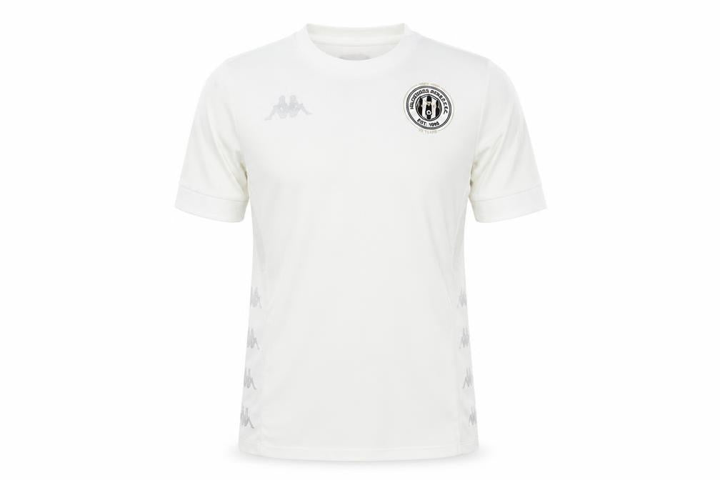 Kappa Men's White Medium Athletic Sports T-Shirt