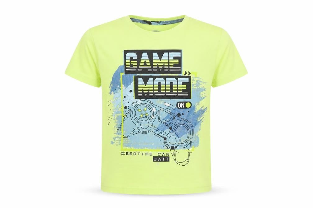 Dunnes Boys Yellow Graphic Gaming Print T-Shirt 5-6 Years
