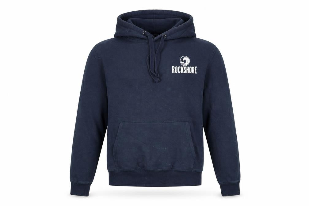 SOL'S Rockshore Men's Blue Pullover Hoodie Size S Fleece Logo