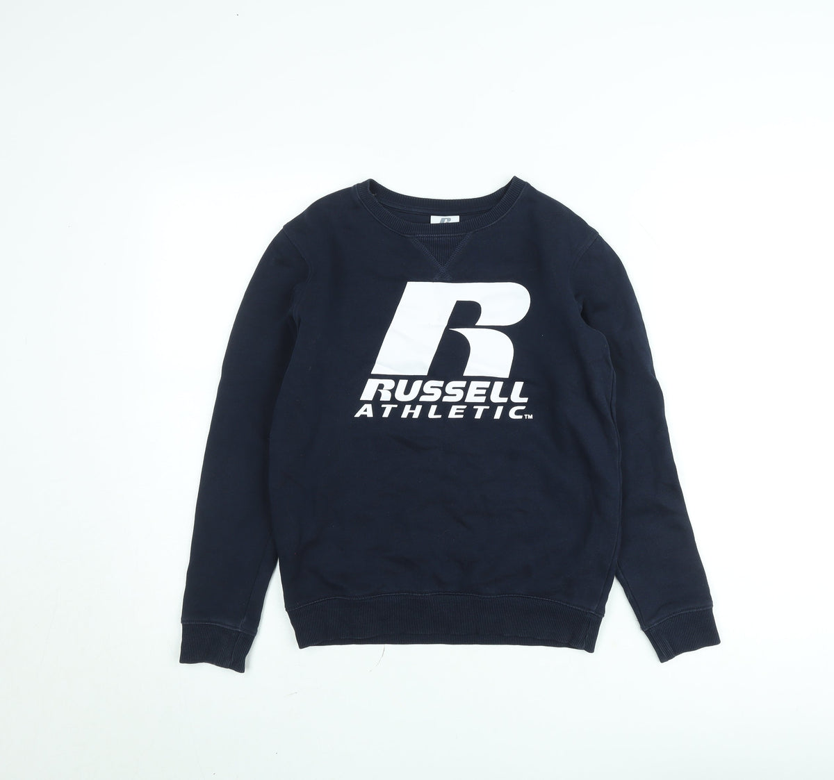 Russell Athletic Boys Blue 10-11 Years Pullover Sweatshirt