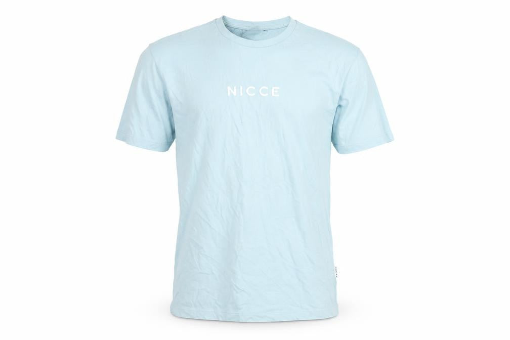 NICCE Men’s Blue Cotton Crew Neck Short Sleeve T-Shirt Size S