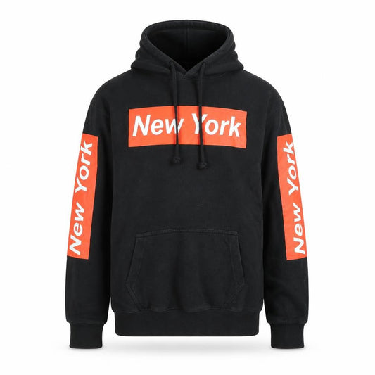 Popular Apparel Men's Black New York Hoodie Size S Pullover Fleece