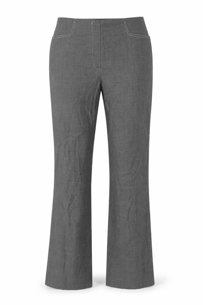 Next Men's Grey Regular Fit Wool Blend Dress Trousers Size 10