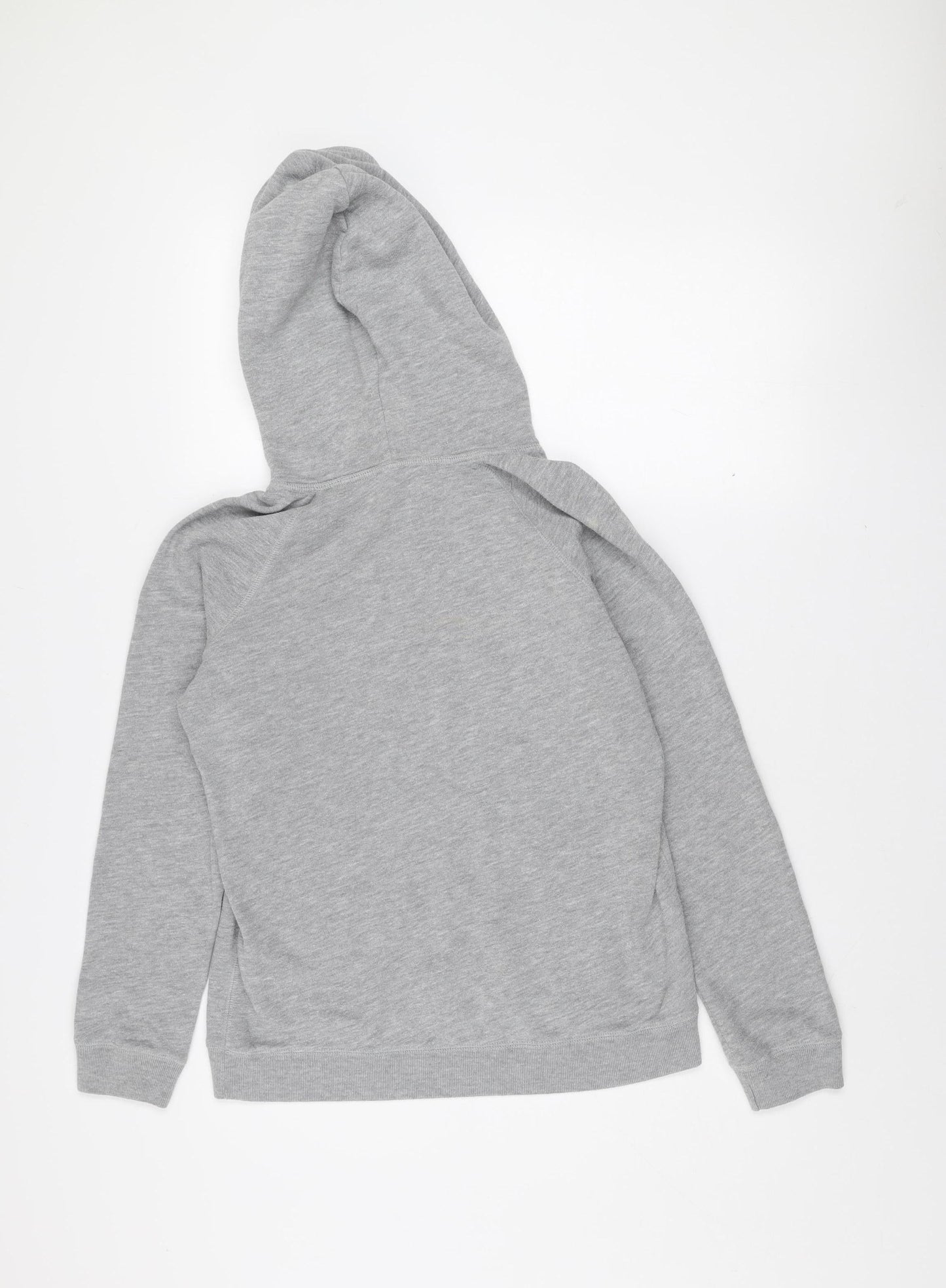 Jack Wills Girls Grey Pullover Hoodie Size 10 Years Logo Fleece Sweatshirt