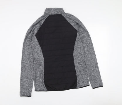 Marks & Spencer Men's Black Grey Lightweight Full Zip Active Jacket S