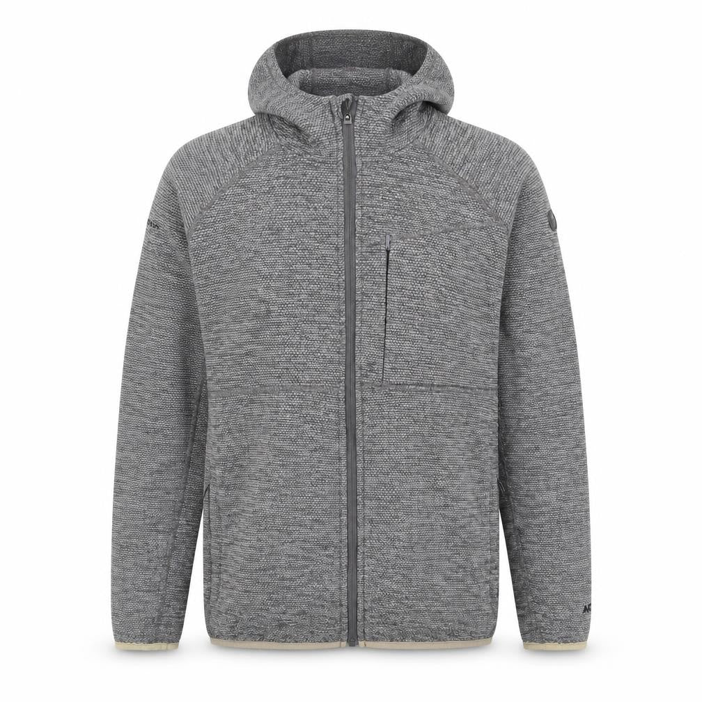 Trespass Men's Grey Hooded Full Zip Fleece Jacket Size S