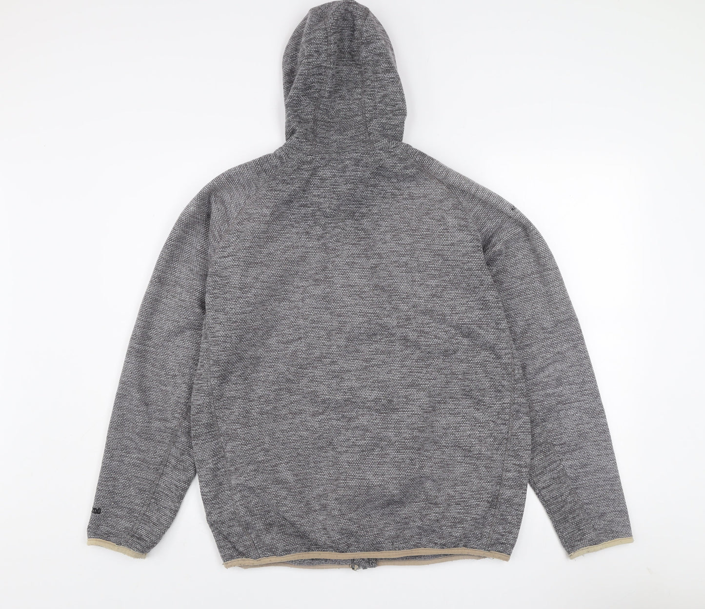 Trespass Men's Grey Hooded Full Zip Fleece Jacket Size S