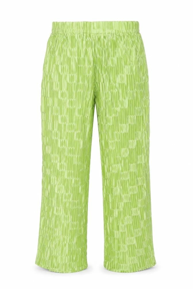 SHEIN Womens Green XS Pleated Satin Trousers Lightweight Casual