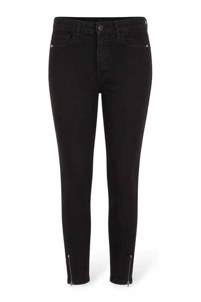 Savida Women’s Black Ankle Zip Skinny Jeans Size 10