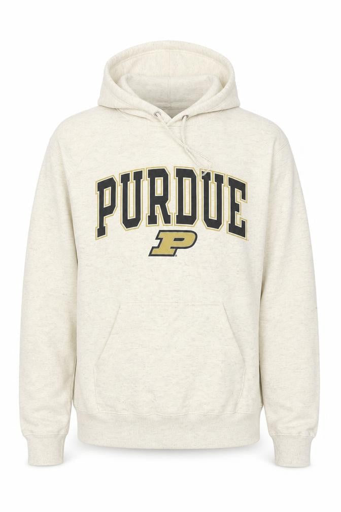 Champion Men's Beige Purdue Pullover Hoodie Size M