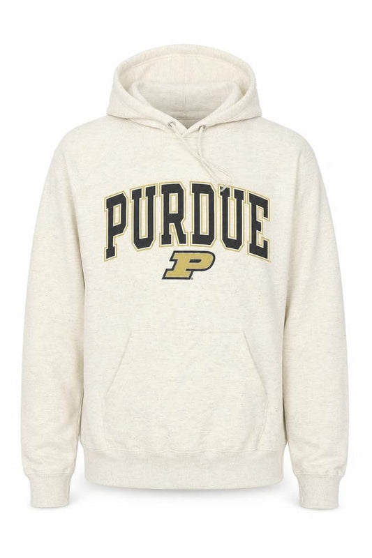 Champion Men's Beige Purdue Pullover Hoodie Size M