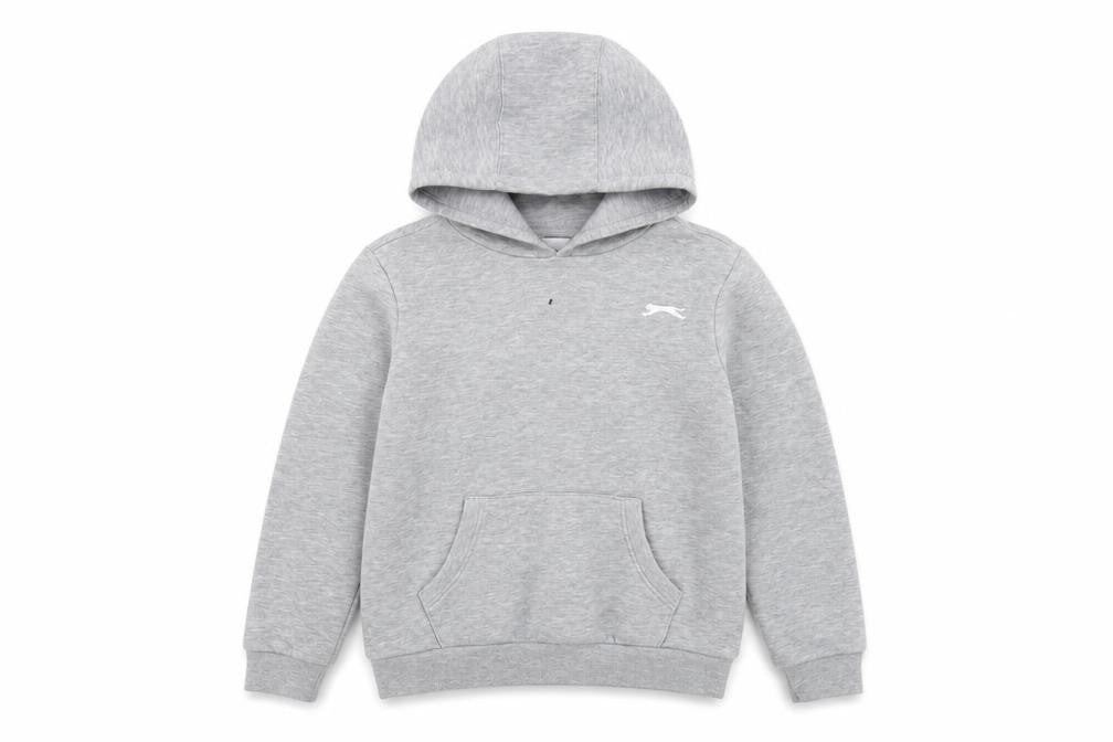 Slazenger Boys Grey Pullover Hoodie 11-12 Years Cotton Blend