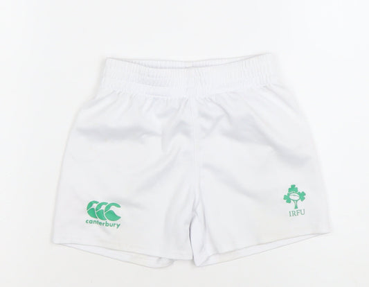 Canterbury Boys White Rugby Shorts 3 Years Athletic Activewear