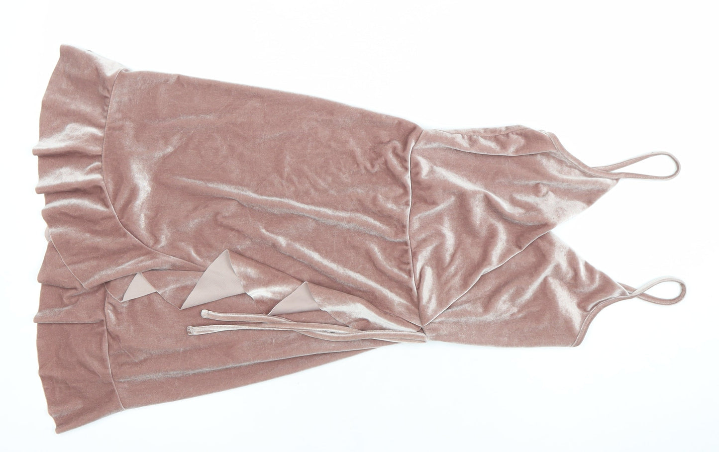 New Look Women’s Pink Velvet Slip Dress Size 6 Partywear